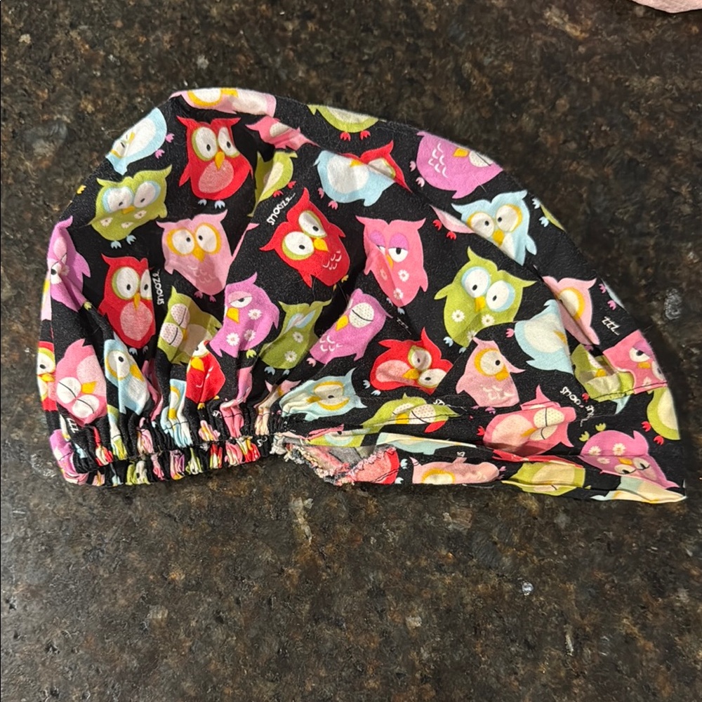Owl scrub cap